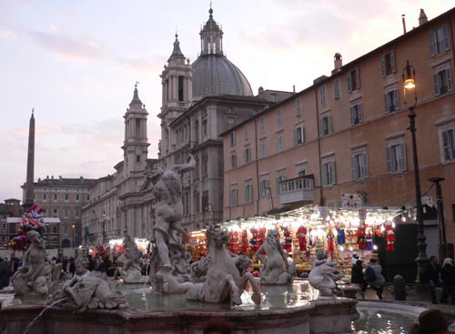 Róma - Piazza Navona - karácsonyi vásár