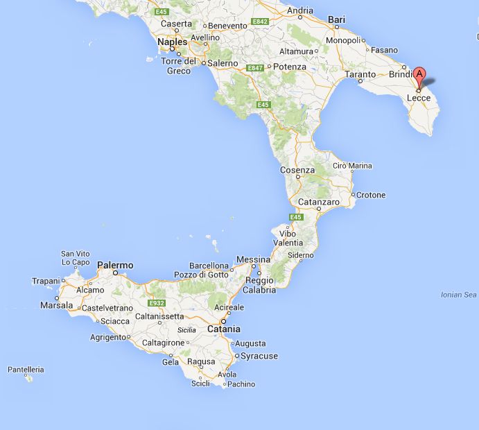 Lecce_térkép