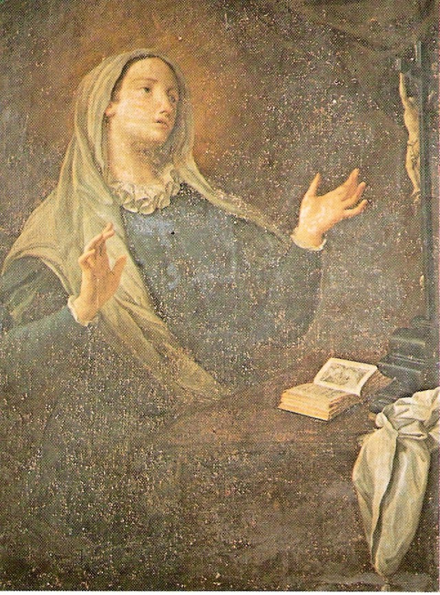 Santa_Caterina Fieschi Adorno - Giovanni Agostino Ratti festménye