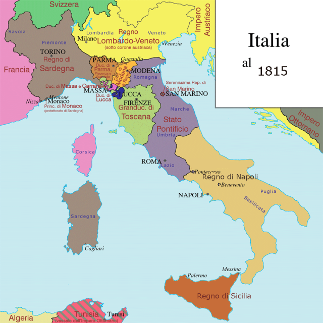Itália 1815-ben