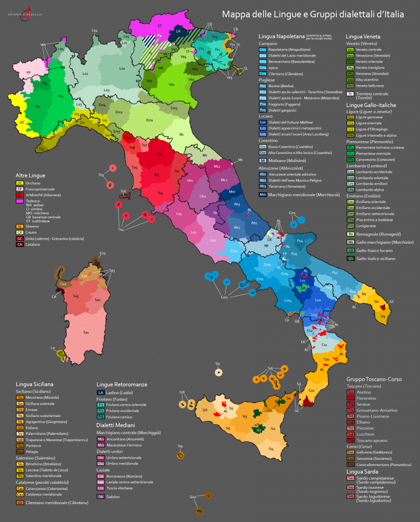 Dialetti e lingue in Italia