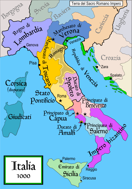 Itália i.sz. 1000 körül