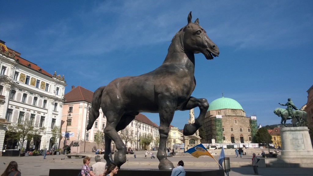 Sforza ló a Széchenyi téren