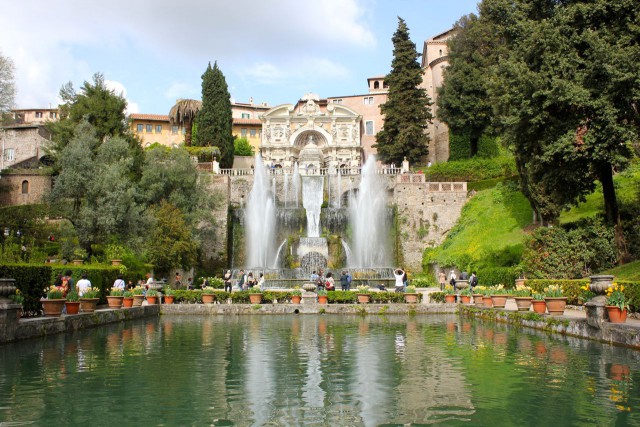 A Villa d'Este vízesései