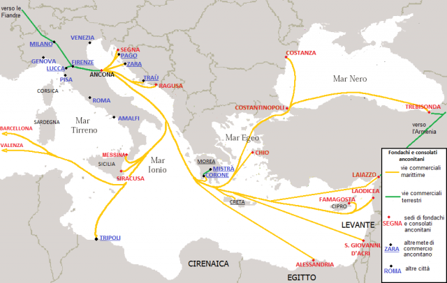 Ancona kereskedelmi kapcsolatai